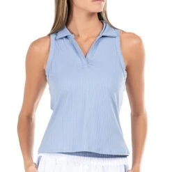 K-Swiss K Swiss Glace & Infinity Sleeveless Rib Polo -Tennis Shop KWT06 452